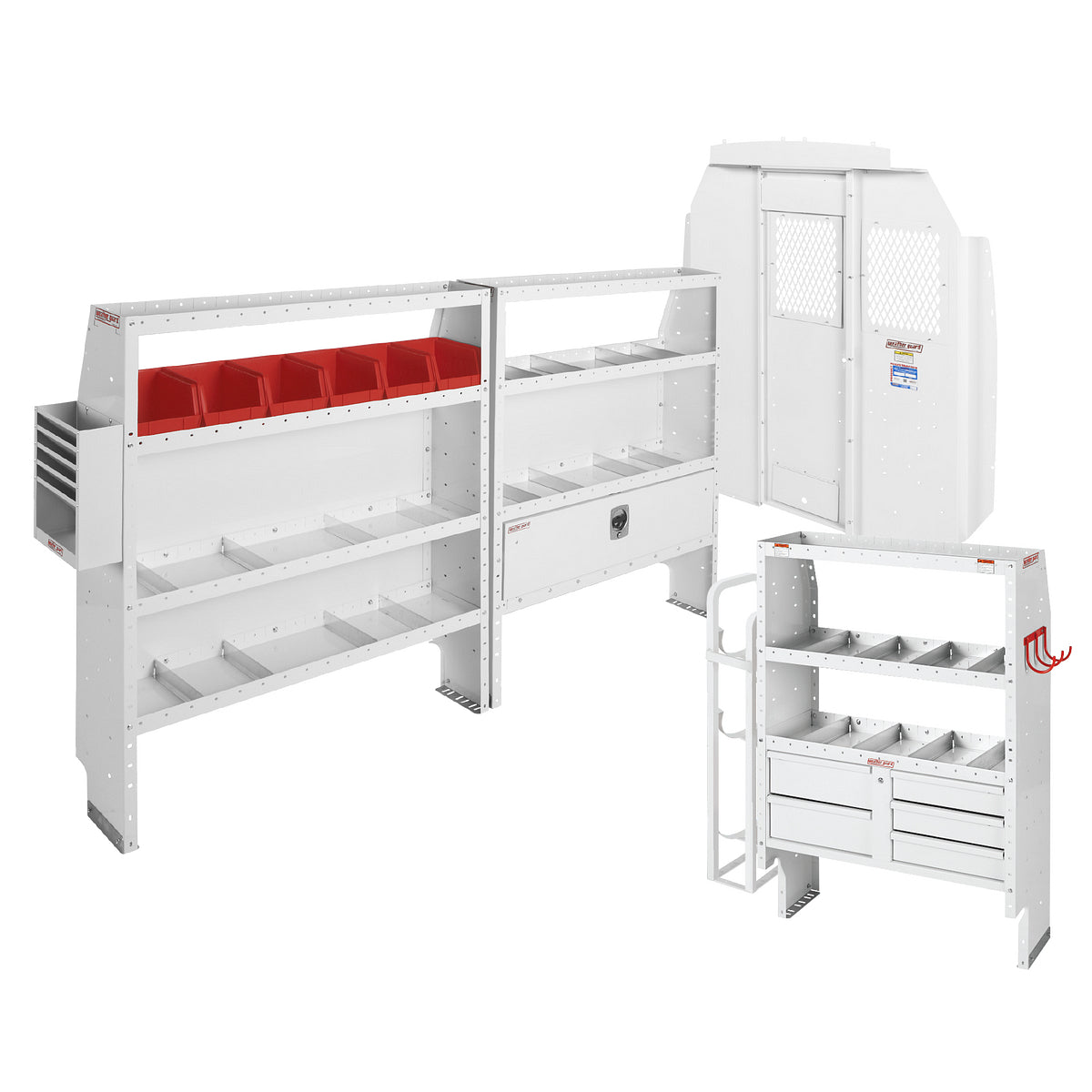 Weather Guard Van Storage System Kit, White - 600-8443L