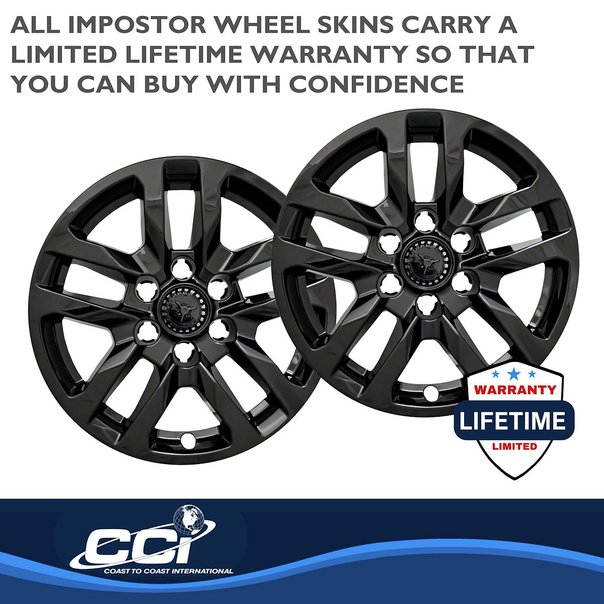 Coast2Coast Wheel Skins & Styled Wheel Covers IWCIMP432BLK product image 4