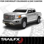 TrailFX Nerf Bar, TrailFX A4 Series, 4-1/2 in Hexagonal Straight, Titanium Black - AL4002B