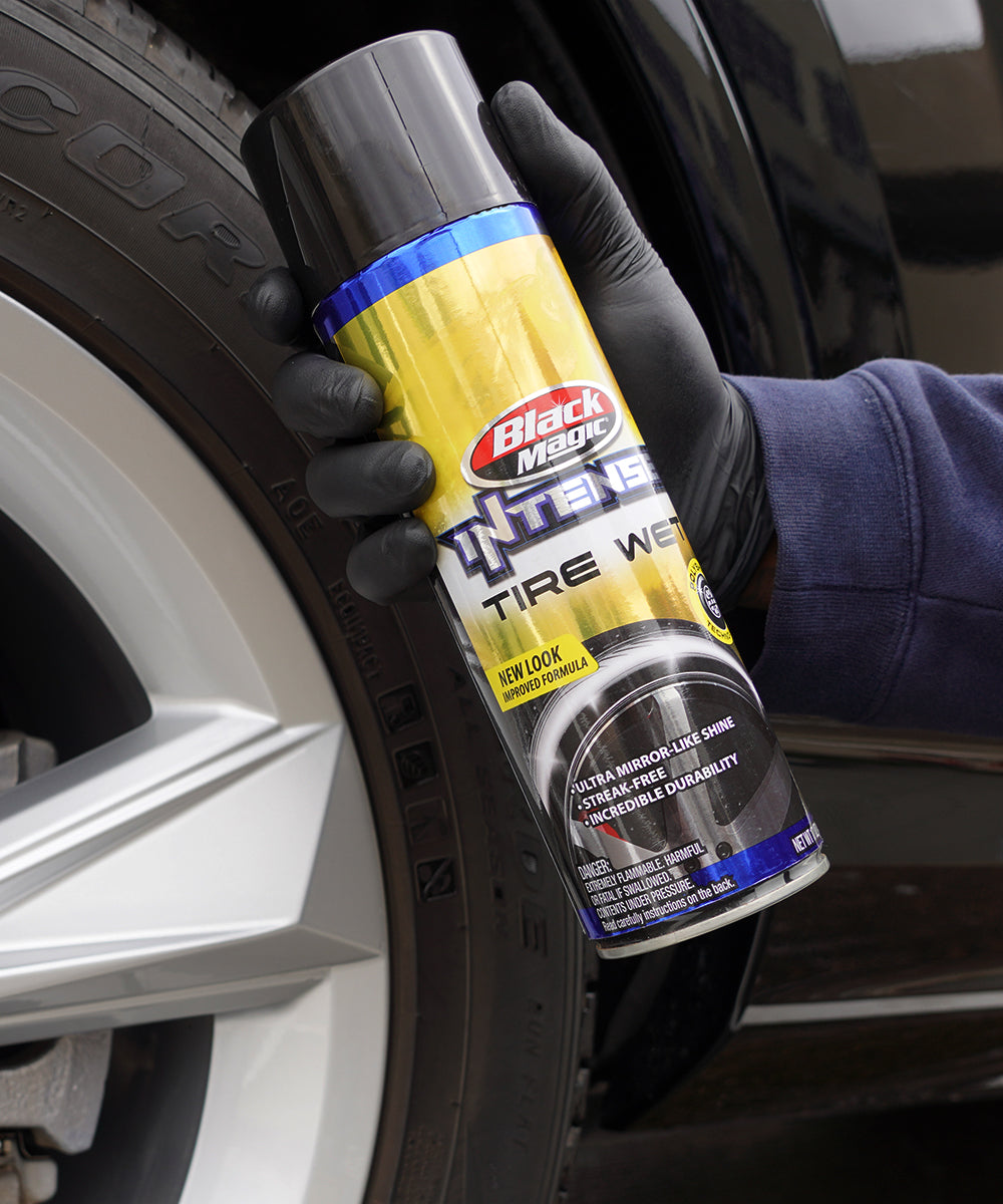 Rain-X Tire Dressing, Black Magic  Intense  Tire Wet, Used To Leave Tires Looking Wet/Black And Glossy, 17 oz Bottle - 120079