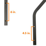 MOR/ryde Entry Step Hand Rail, Use With 2nd Generation StepAbove 4 Step RV Steps, Black - STP214-120H