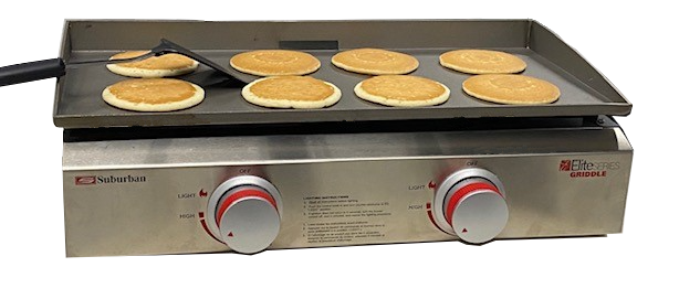 Suburban Mfg Griddle, Elite Series, Stainless Steel Control Panel, 9500 BTU Left And Right Burner - 4063A