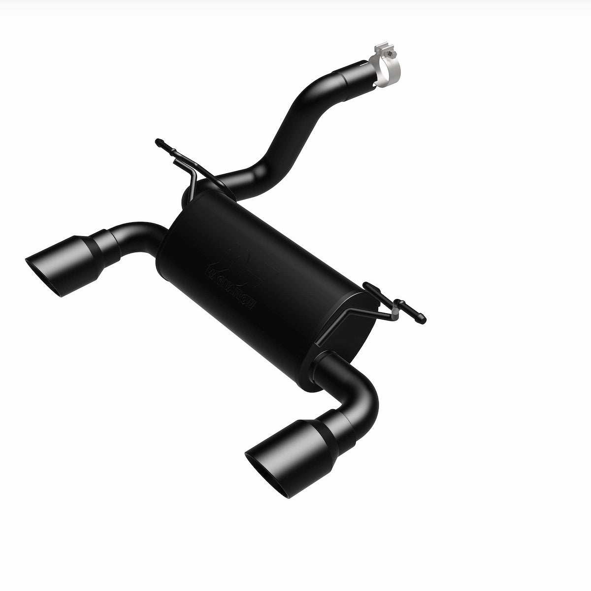MagnaFlow Exhaust System Kit, MF Series Axle Back System, Black Stainless Steel, Black Steel Tips - 19388