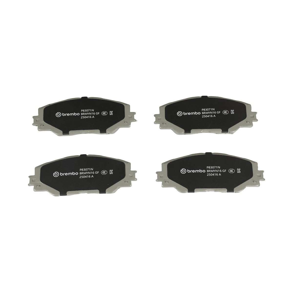 Brembo Brake Pad, FMSI Number D1211-8331, Ceramic, Set Of 4 - P83071N