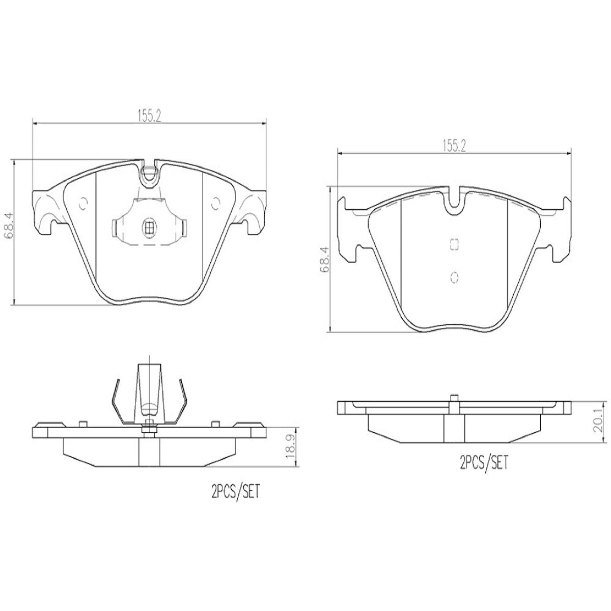 Brembo Brake Pads P06074N product image 7