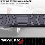 TrailFX Nerf Bar, TrailFX A4 Series, 4-1/2 in Hexagonal Straight, Titanium Black - AL4025B