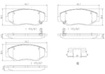 Brembo Brake Pad, FMSI Number D914-7795, Ceramic, Set Of 4 - P28035N