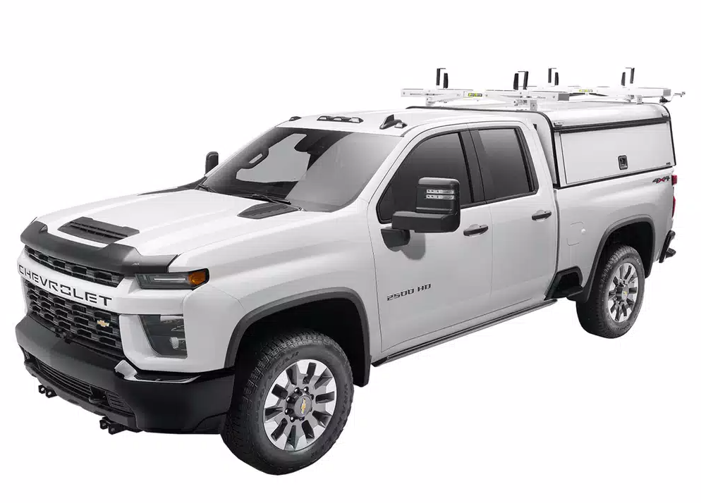 AMP Research Running Board, Textured Powder Coated, Black, Die Cast Aluminum - 76252-01A