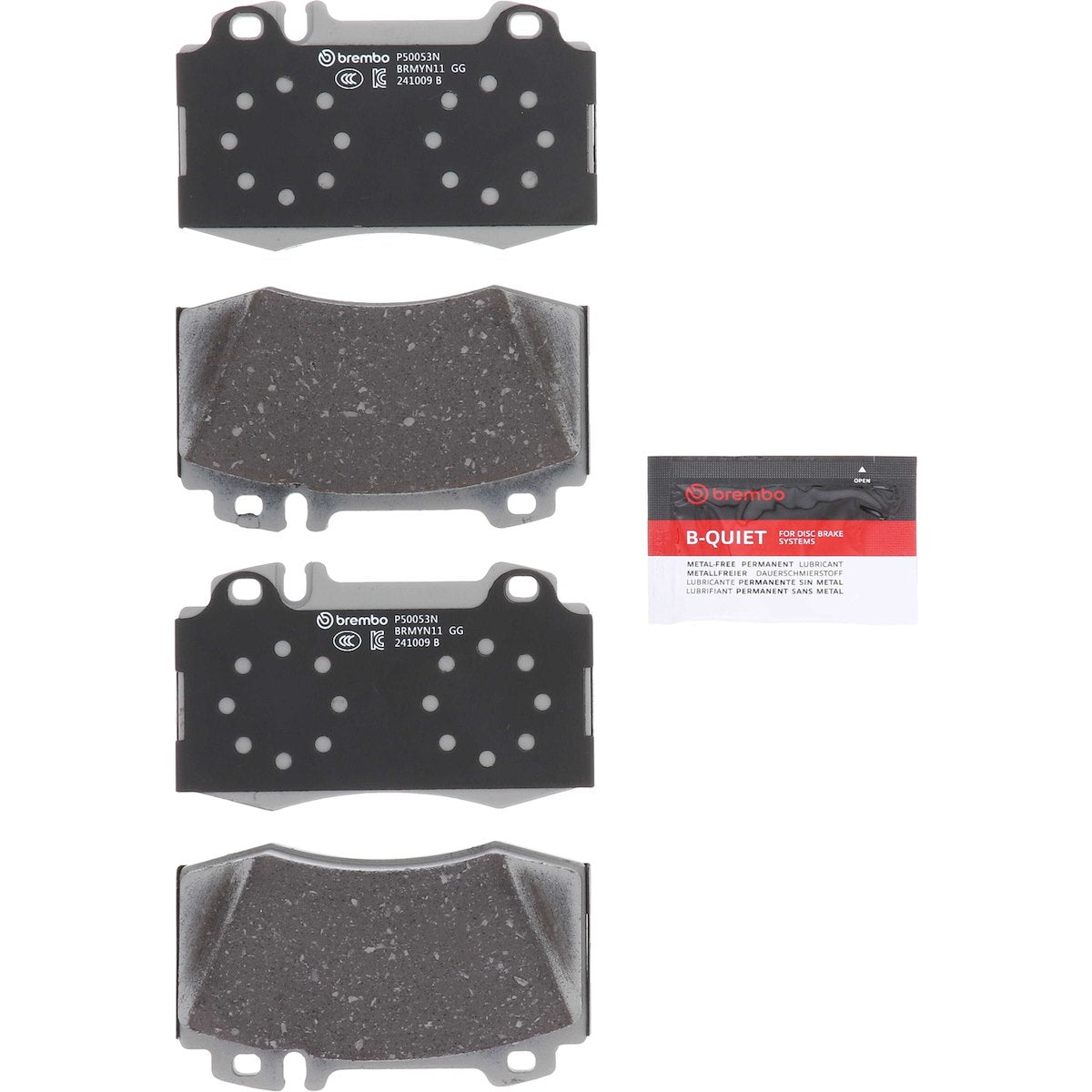 Brembo Brake Pad, FMSI Number D847-7960, Ceramic, Set Of 4 - P50053N