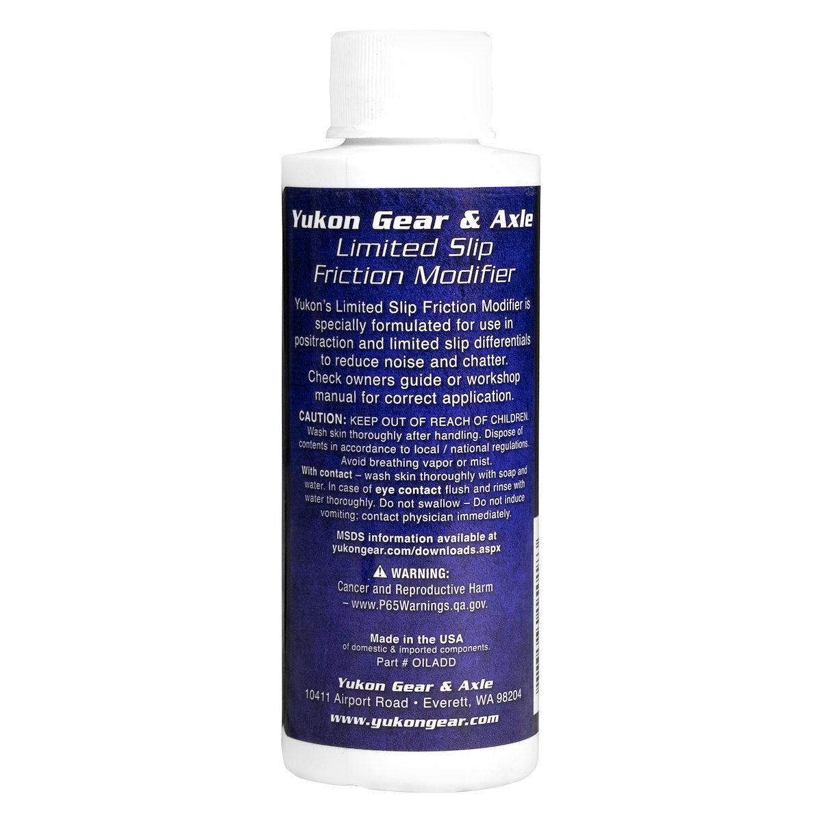 Yukon Gear & Axle Differential Limited Slip Friction Modifier, 4 Fluid oz - OILADD