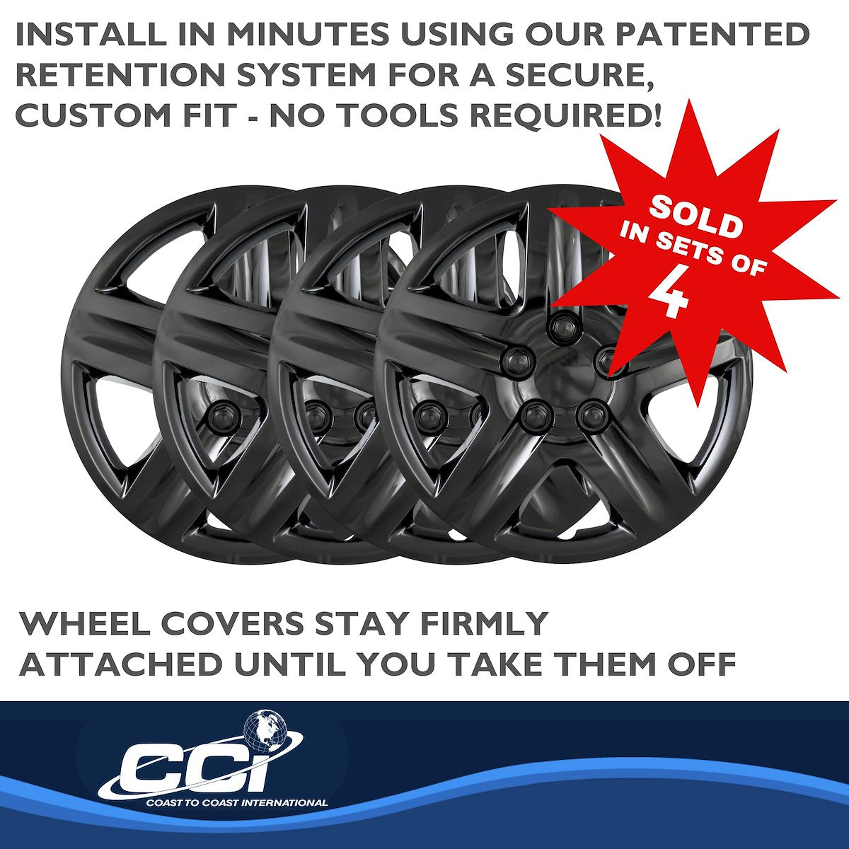 Coast2Coast Universal Wheel Covers IWC43117BLK product image 4