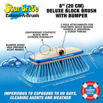 Star Brite Car Wash Brush, 8 in Length, Blue Medium Star Prene Bristle - 040162