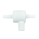 Attwood Marine Adapter Fitting, 3/8 in Barb Tee Fitting, White - 6115-1