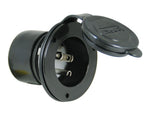 Marinco Power Inlet Port, 20 amp, 125 V AC, 2.5 in Diameter x 2.67 in Depth - 200BBI.RV