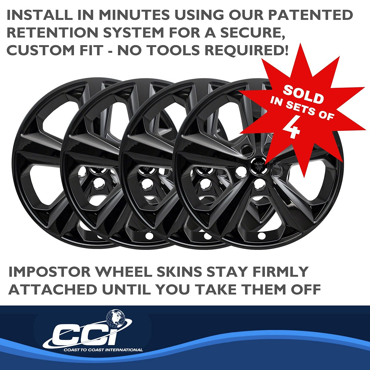 Coast2Coast Wheel Skins & Styled Wheel Covers IMP429BLK product image 5