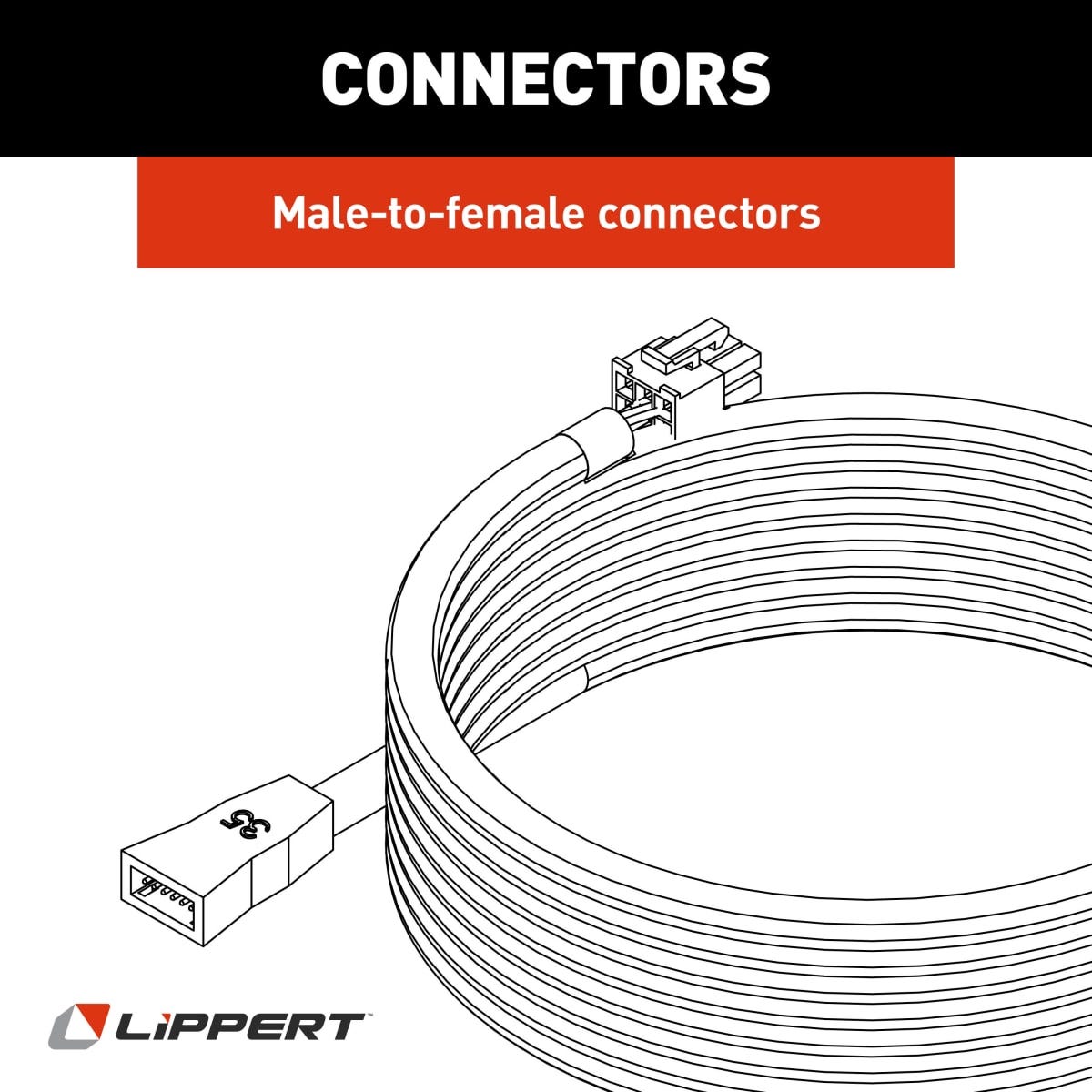 Lippert Slide Out Control Module Wiring Harness, 35 ft Length - 238992