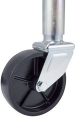 Dutton Lainson Corp Jack Wheel, 1200 lb Capacity, 6 in Diameter, With 1/2 in x 3-1/4 in Screw/1/2 in Hex Jam Lock - 6806