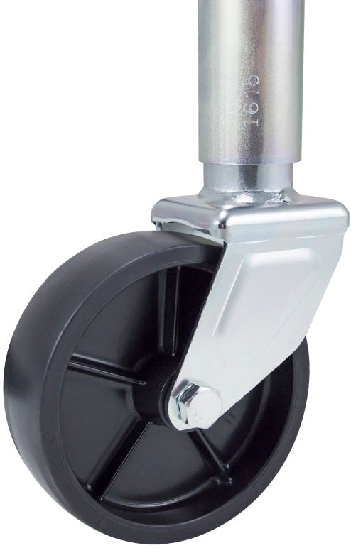Dutton Lainson Corp Jack Wheel, 1200 lb Capacity, 6 in Diameter, With 1/2 in x 3-1/4 in Screw/1/2 in Hex Jam Lock - 6806
