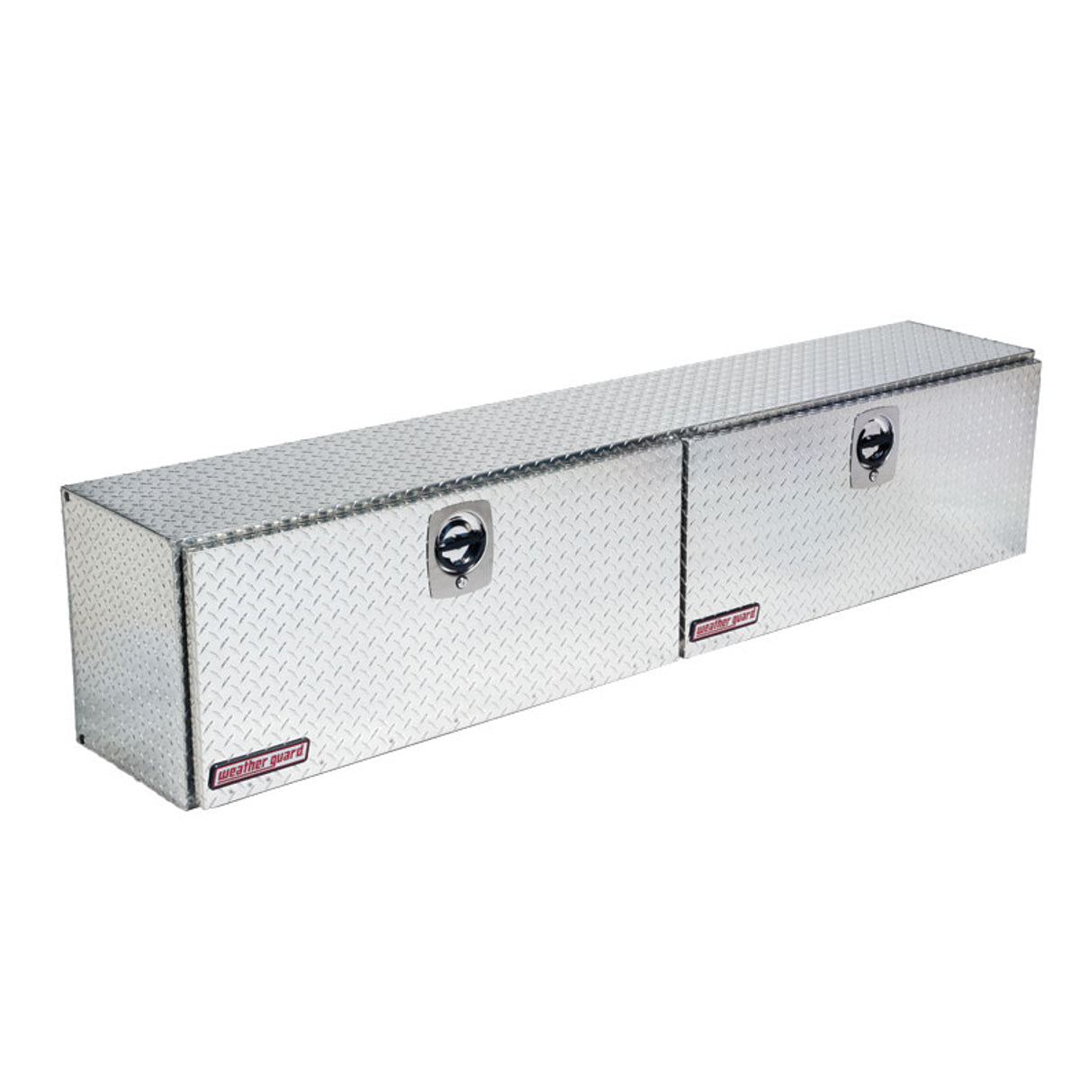 Weather Guard Tool Box, 2 Doors, Aluminum, 90-1/4 in Length x 16-1/4 in Width x 18 in Height - 391-0-02