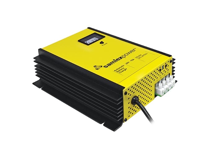 Samlex America Battery Charger, For 24 V Batteries, 3 Bank Charger, 120 V/230 V AC User Selectable Power Supply - SEC-2415UL