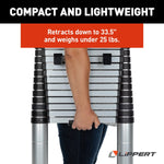 Lippert RV Ladder, 12 ft 6 in Extension Height, Aluminum, 330 lb Load Capacity - 2021097938
