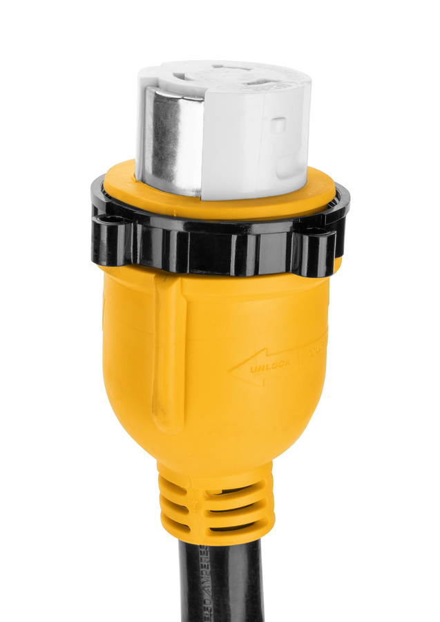 Camco Power Cord Adapter, 50 amp Male To 50 amp Female, 50 amp, 18 in Length - 55552