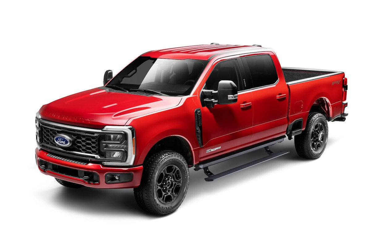 AMP Research Running Board, Textured, Black, Aluminum - 77242-01A