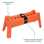 Camco Sewer Hose Support, With 5 Graduated Height Sections From 8-1/2 in To 10-1/2 in, Set of 5 - 43072