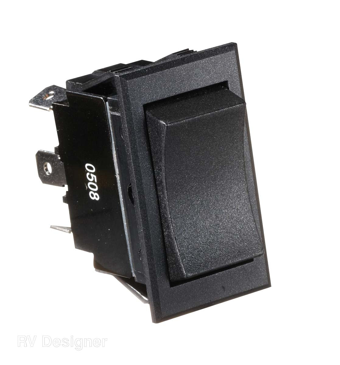RV Designer Multi Purpose Switch, 20 amp Max, 6 Terminal, 1.46 in x 0.83 in Cutout - S225