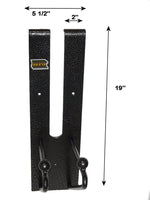 Rack-Em Tool Organizer, Holds 6 Shovels, 19 in Height X 5-1/2 in Width, Black/Gray - RA-15