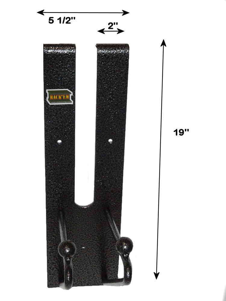 Rack-Em Tool Organizer, Holds 6 Shovels, 19 in Height X 5-1/2 in Width, Black/Gray - RA-15