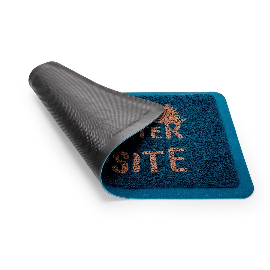 Camco Door Mat, Blue, 29 in Width x 17-1/4 in Length - 53201