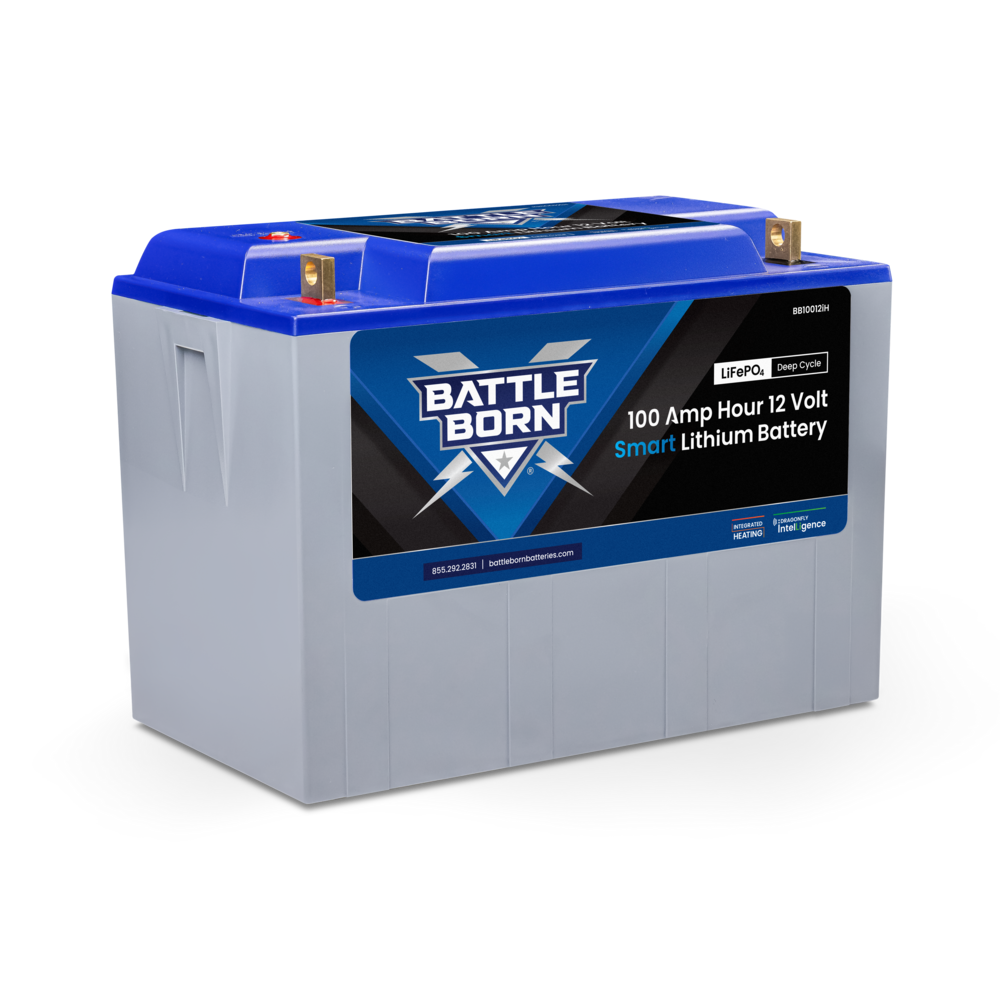 Battle Born Batteries Battery, Group 27/31, 12 V, Lithium Iron Phosphate Style (LiFePO4) - BB10012IH