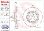 Brembo Brake Rotors 09C49911C02 product image 3