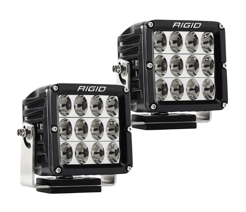 Rigid Industries Driving/Fog Light, D2 XL Series, LED Bulb, 12 LED Bulbs, Set of 2 - 322613