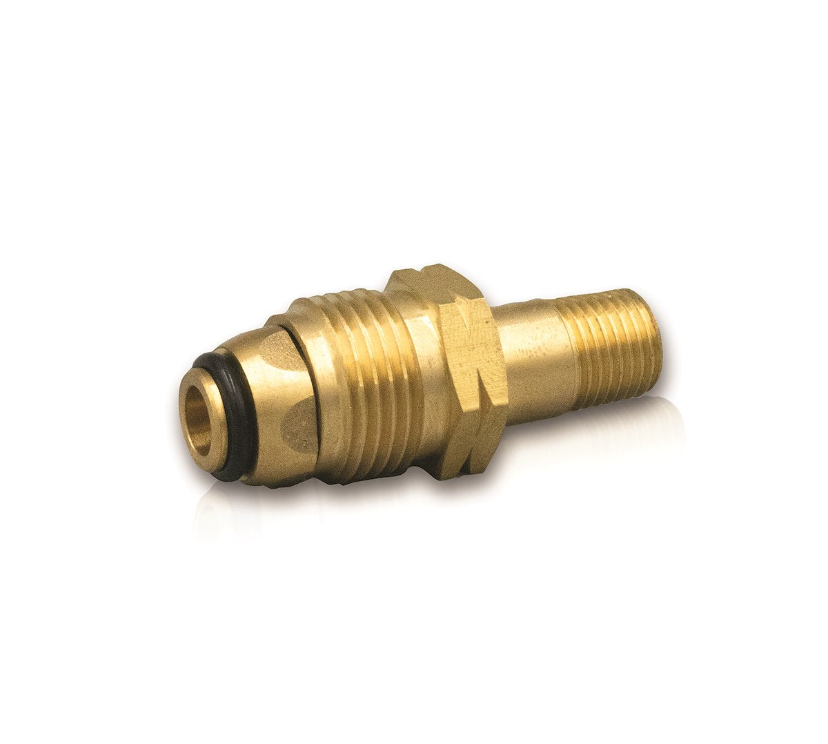 Suburban Mfg Propane Adapter Fitting, POL (Prest-O-Lite) x 1/4 in Male Pipe Thread, Brass, Also Use New Number 523016 - LP-BPOL
