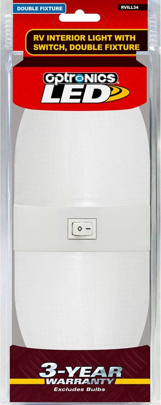 Optronics Interior Light - LED, Interior Light- LED, 10.283 in Width x 4.173 in Height x 1.787 in Depth, 12 V DC, Set of 6 - RVILL34FS