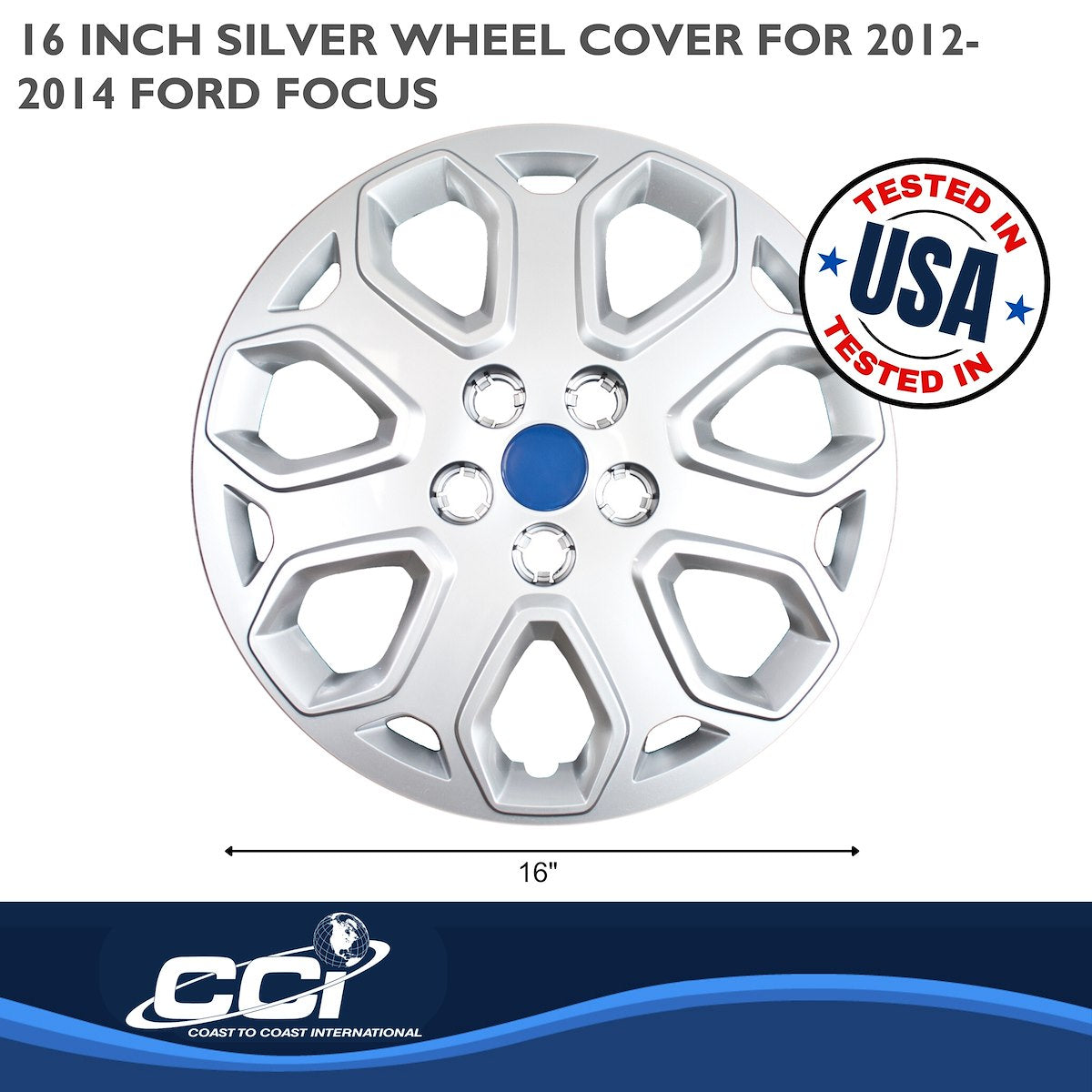 Coast2Coast Wheel Cover, 16 in, 7 Y Spoke, Set Of 4 - IWC46316S