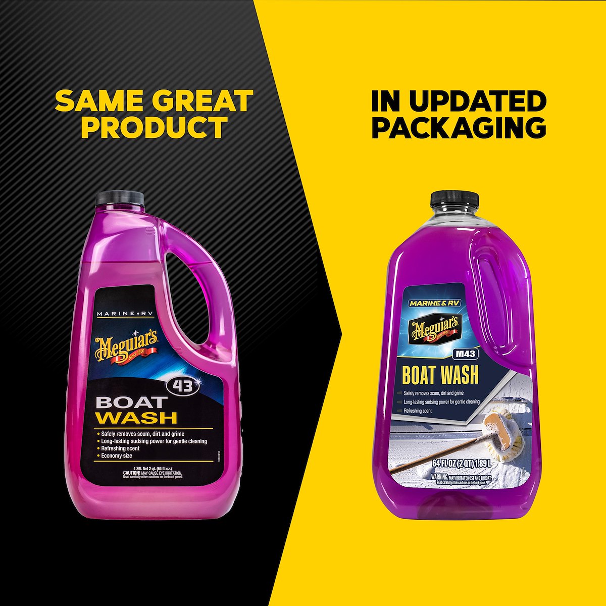 Meguiars Boat Wash, 64 oz Jug - M4364