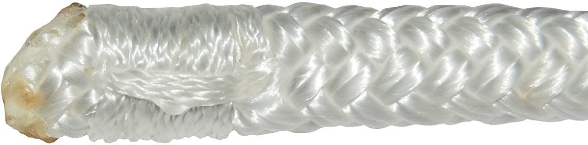 Taylor Made Dock Line, 4450 lb Tensile Strength, 3/8 in Diameter x 15 ft Length, White - 11328
