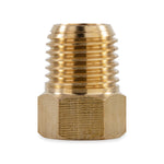 Camco Propane Hose Connector, 1/4 in Male NPT x 1/4 in Female Inverted Flare, Brass - 59953