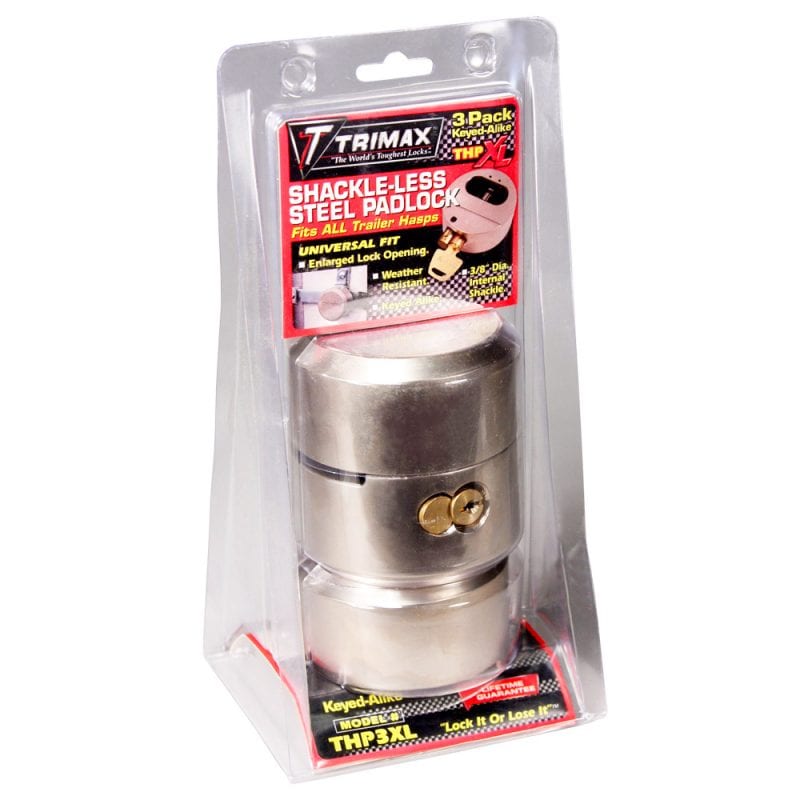 Trimax Locks Padlock, THPXL Series, 1 in Diameter Shackle, Pack Of 3 - THP3XL