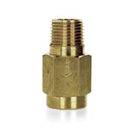 Camco Fresh Water Backflow Preventer, 1/2 in Male NPT Thread x 1/2 Female NPT Thread, Brass - 23303