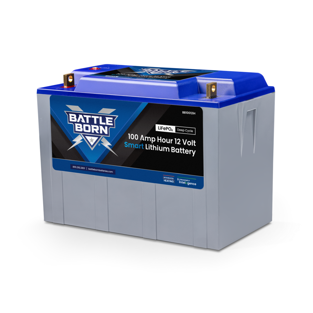 Battle Born Batteries Battery, Group 27/31, 12 V, Lithium Iron Phosphate Style (LiFePO4) - BB10012IH