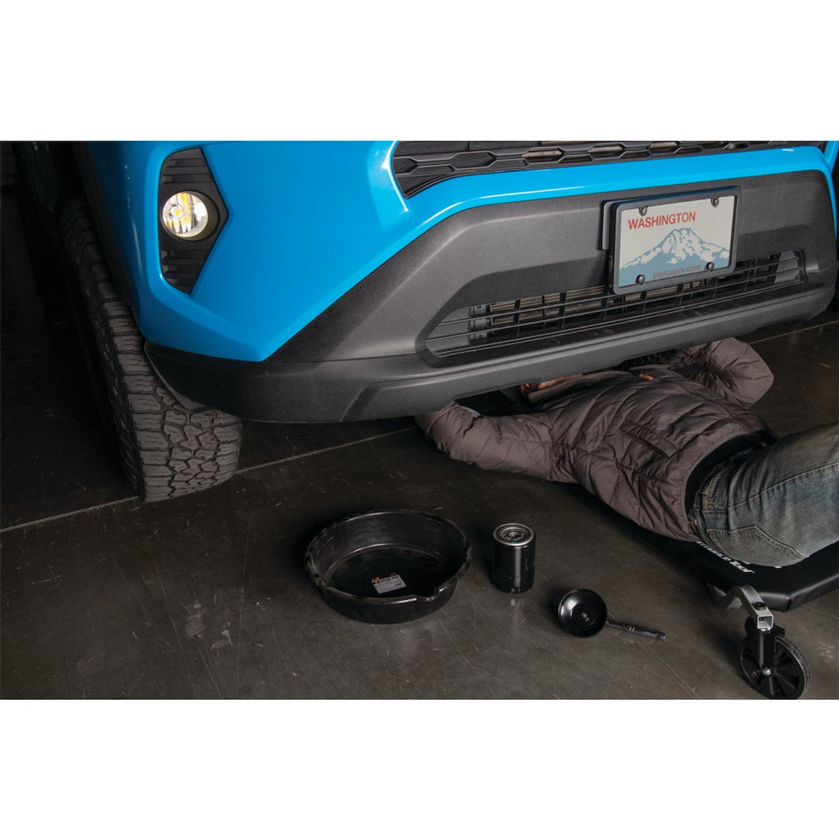 Performance Tool Oil Filter Wrench, 65/67 Millimeter Size, 3/8 in Drive, Black - W54109