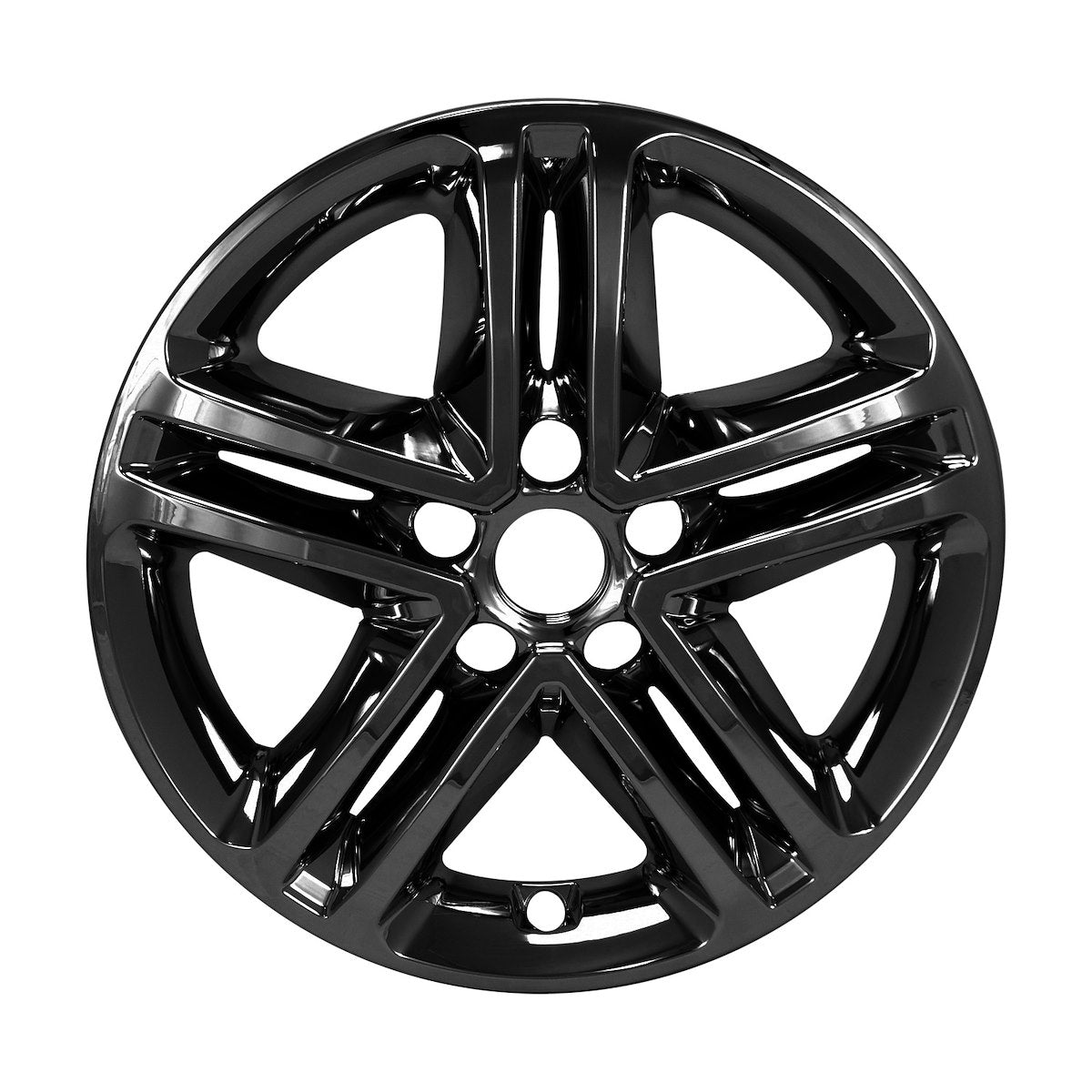Coast2Coast Wheel Skin, 17 in, 5 Split Spokes, Gloss Black, Set Of 4 - IMP460BLK