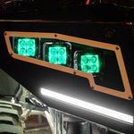 Rigid Industries Driving/Fog Light, LED Bulb, 4 LED Clear Bulb, 3.2 in Square, Set Of 2 - 202053