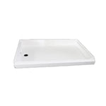 Specialty Recreation Shower Pan, 24 in x 40 in x 3.47 in To 4.16 in, White - SP2440WL