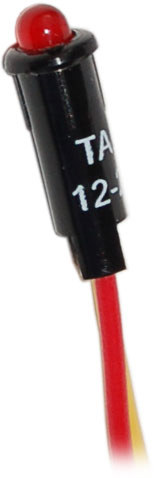 Blue Sea Power Indicator Light, 11/64 in Mounting Hole Diameter, 1.5 Milliamps At 12 V, 3.2 Milliamps At 24 V - 8171-BSS