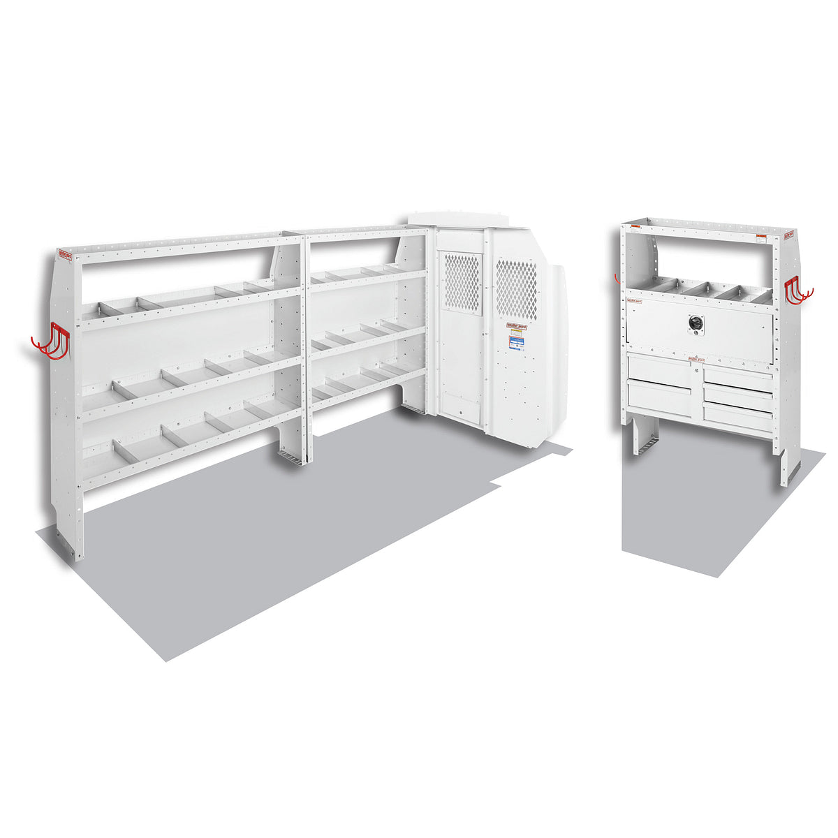Weather Guard Van Storage System Kit, White - 600-8212L